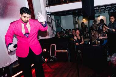 mark anthony drag king performing