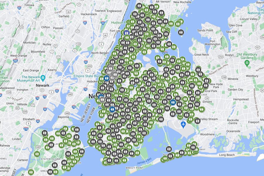Public Bathrooms in NYC Are Easier to Find With This New Google Map ...