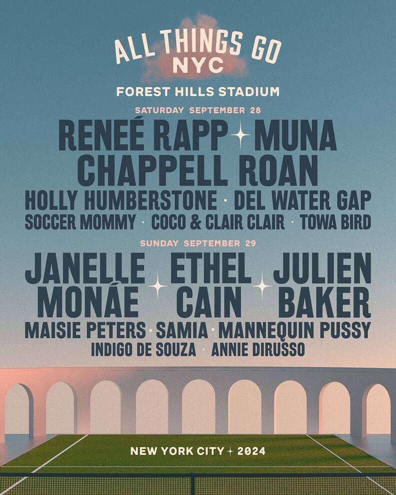 A music festival poster for All Things Go NYC