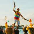 Sunset celebration in Mallory Square Key West Florida