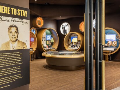 “Here to Stay” permanent exhibit at The Louis Armstrong Center in Corona, Queens