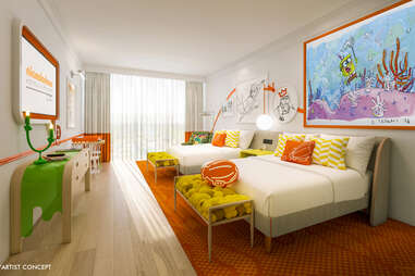 Nickelodeon hotel room