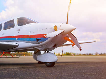 commercial plane at anguilla airport