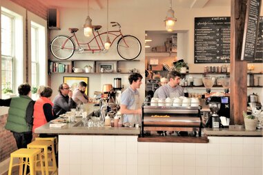 Coffee shop and creperie Tandem in Travelers Rest, South Carolina