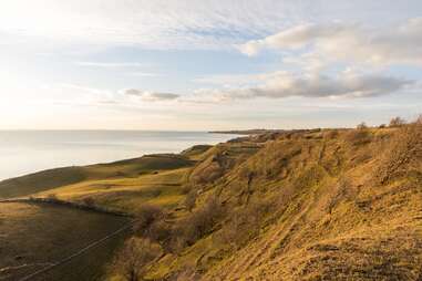 Voderup klint on Ærø Denmark