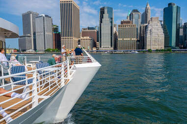 Views of Manhattan from a Hudson River Summer Classic cruise