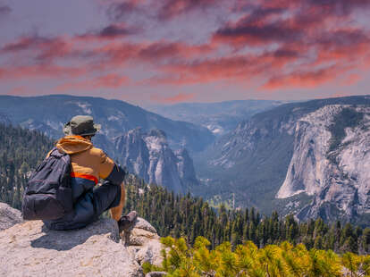 yosemite national park at sunset