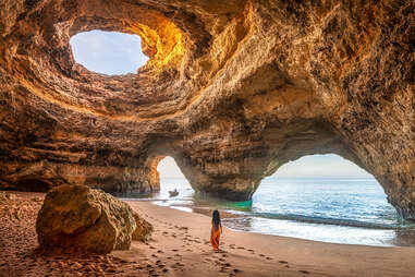 Benagil Cave in Carvoeiro Algarve Portugal