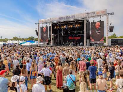 Music festival crowd enjoying the event in 2025