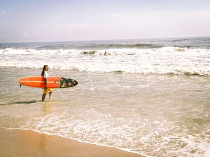 surfer in New Smyrna Beach