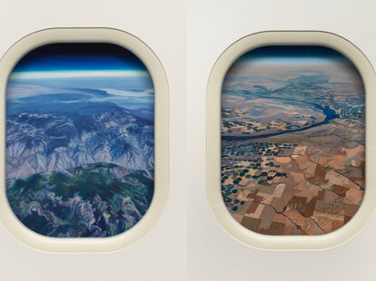 leslie wayne paintings through boeing 737