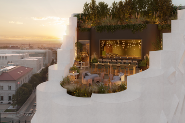 Stellar Jay rooftop bar and terrace at Populus Hotel