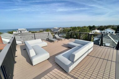 oceanfront rooftop deck
