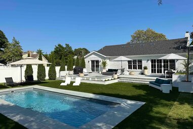 backyard with pool