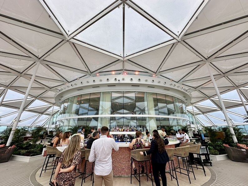 The Solarium Bar aboard Utopia of the Seas