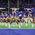 Dallas cowboys cheerleaders at AT&T stadium in Arlington, Texas
