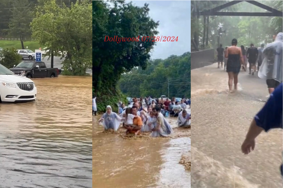 Watch Dolly Parton's Dollywood Get Wrecked by a Massive Flash Flood