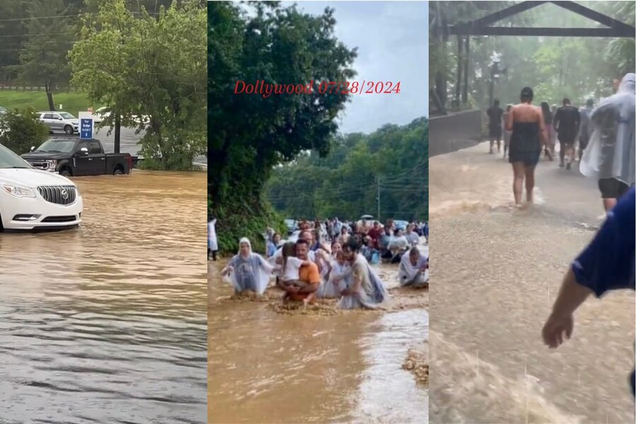 Watch Dolly Parton's Dollywood Get Wrecked by a Massive Flash Flood