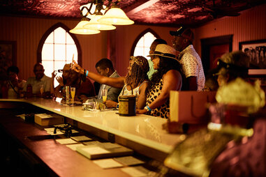 World’s Longest Bar at Nearest Green Distillery