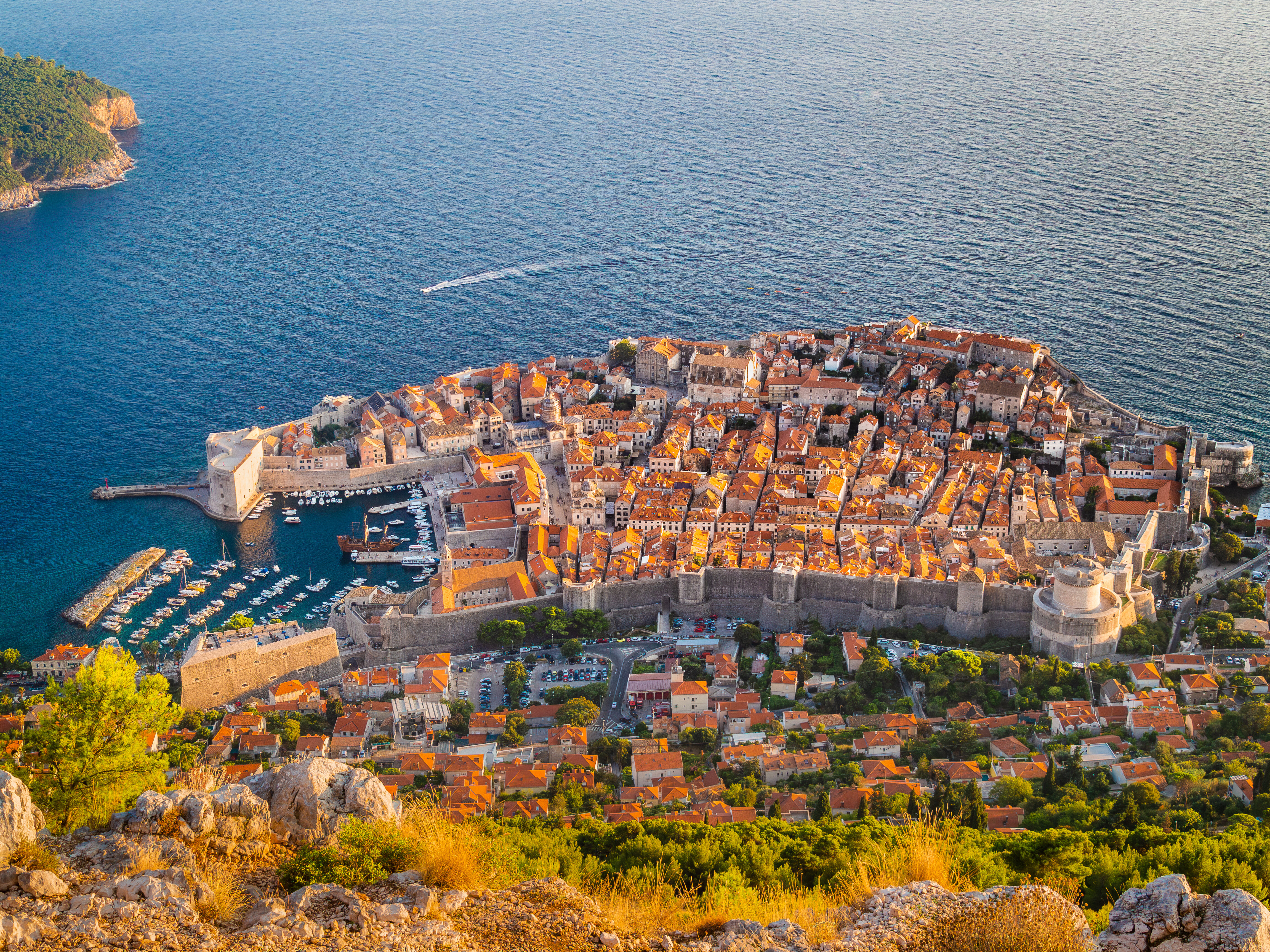 dubrovnik aerial view