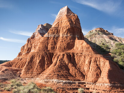 Sandstone formations in Palo Duro Canyon State Park in Texas