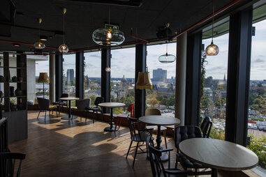 leisure space inside st pauli bunker in hamburg germany