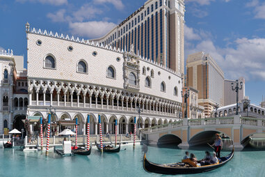 gondolas at The Venetian Resort Las Vegas