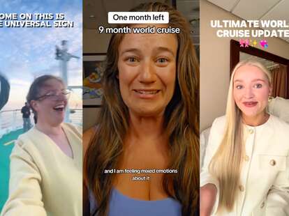 Screenshots via TikTok of some of the nine month cruisers.