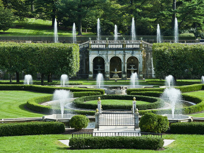 Main fountain garden at Longwood Gardens in Pennsylvania.