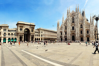 Cathedral of Milan and Galleria Vittorio Emanuele II.