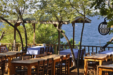 Kalpazankaya Restaurant on Burgazada, Princes Islands, Istanbul