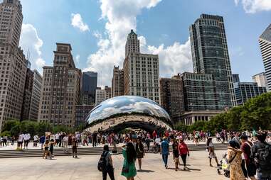 chicago bean Millennium park