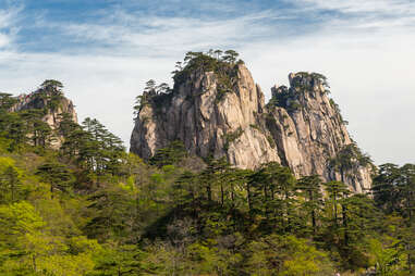 a landscape of Huangshan (Yellow Mountain)