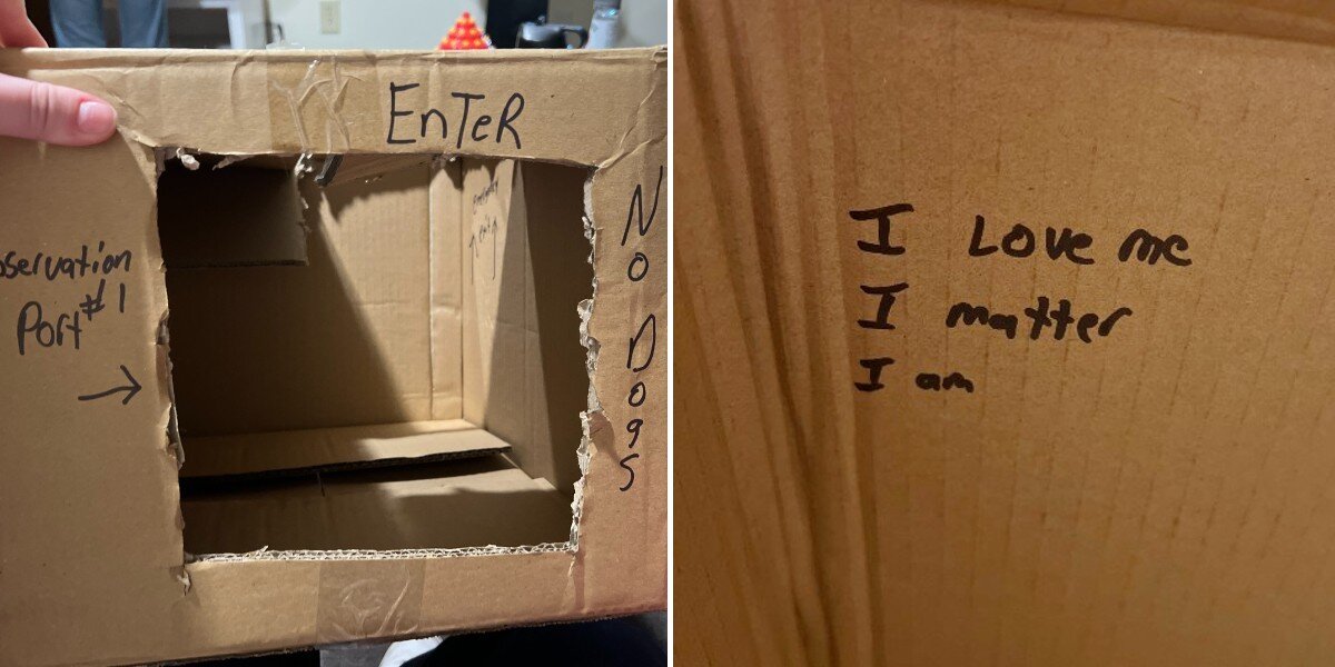 Maintenance workers create a handmade gift for a customer’s cat who stole their heart