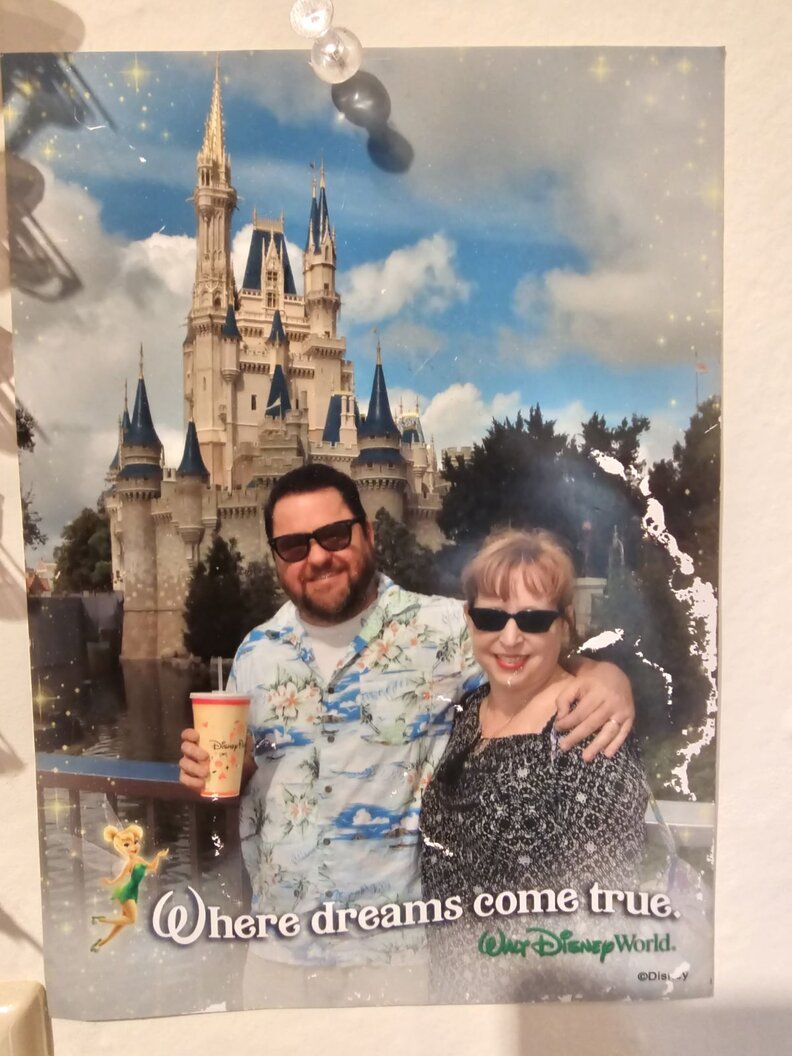 ashes in a cup at disneyland