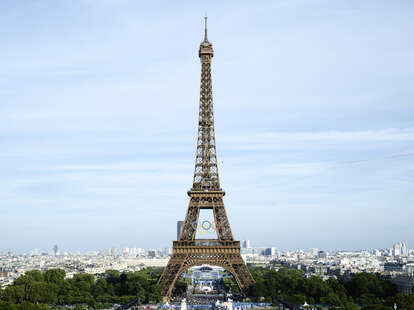 A general view of the Eiffel Tower from NBCUniversal’s Today Show Set on August 04, 2024 in Paris, France. (Photo by Kristy Sparow/Getty Images.