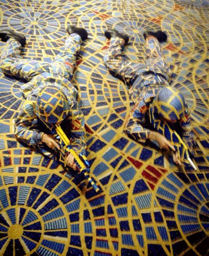 Marriott Marquis carpet soldiers
