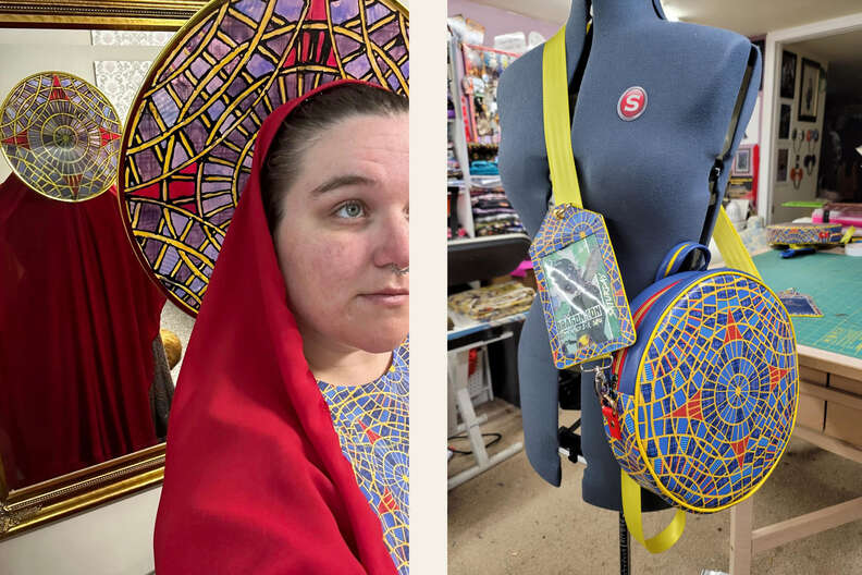 our lady marriott carpet costume and carpet bag