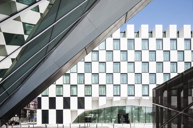 The exterior of Anantara The Marker Hotel.