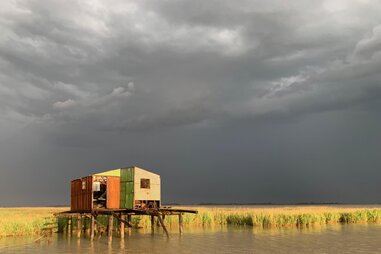 stitled house on the venetian lagoon