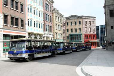 backlot tram tour at universal studios hollywood