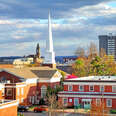 Fayetteville, Arkansas downtown scene