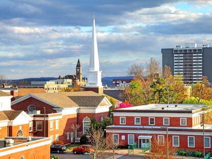 Fayetteville, Arkansas downtown scene