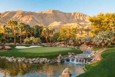 golf green at sensei porcupine creek retreat in coachella valley, southern california