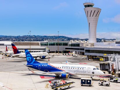 airplane on the runway
