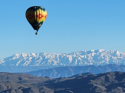 mile high hot air balloon ride in temecula wine country