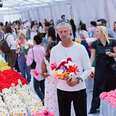 People flocked to the "Flower Market" exhibition by CJ Hendry