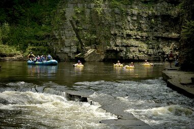 ausable chasm tubing adirondack lake champlain burlington