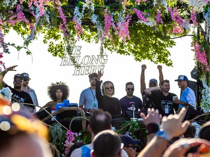 DJ booth at We Belong Here