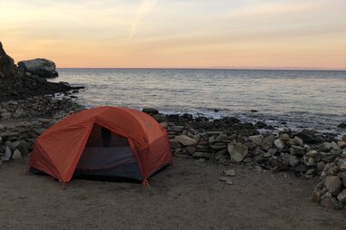 parson’s landing in the backcountry of catalina island